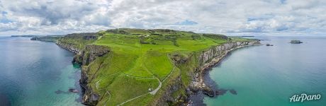 Above the Carrick-a-Rede Rope Bridge