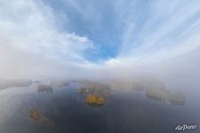Fog over Lake Onega