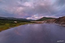 Rainbow over Boiling Lake